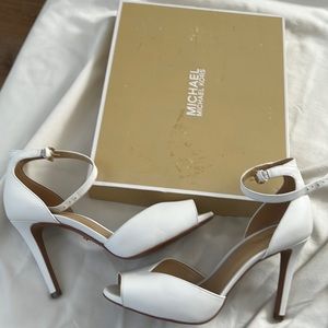 White Micheal Kors Heels